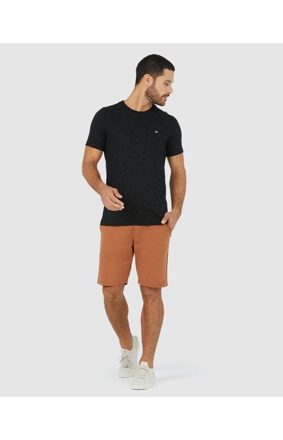 Bermuda Masculina Filete Lateral Em Moletom Sem Flanela