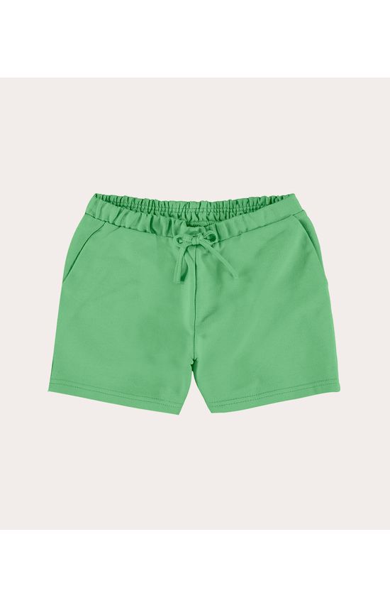 Shorts Infantil Menina Com Bolsos Em Moletinho Leve Malwee Kids