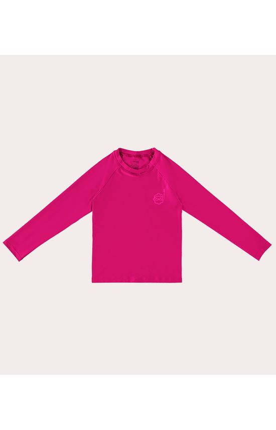 Camiseta Praia Infantil Menina Manga Longa Malha UV50+ Malwee Kids