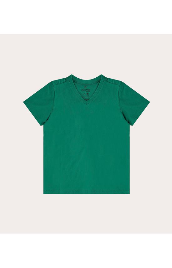 Camiseta Infantil Menino Decote V Em Algodão Malwee Kids