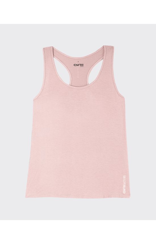 Regata Linha A Feminina Decote Redondo Em Viscose Stretch - ENFIM