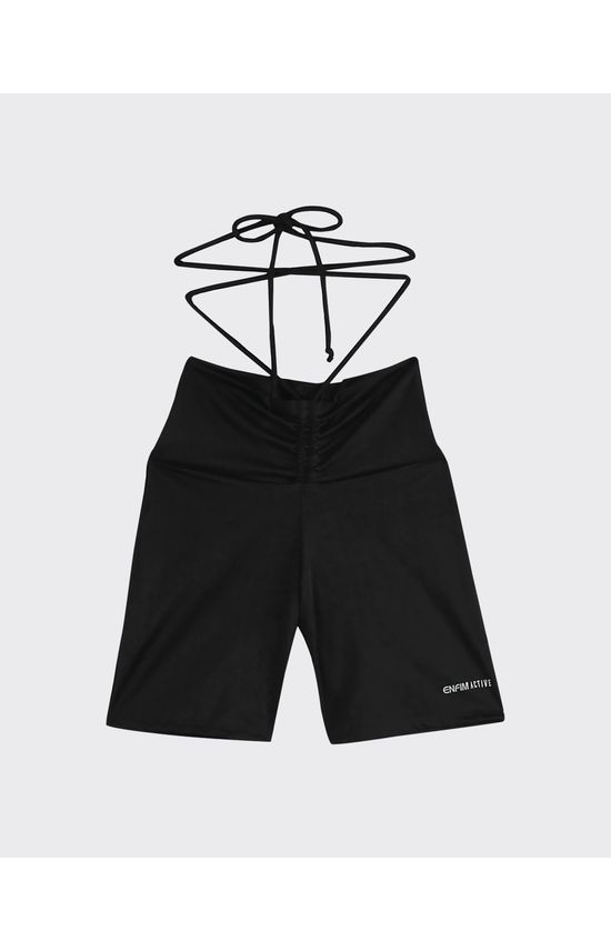 Shorts Justo Feminino Cós Amarração Em Malha Dry - ENFIM