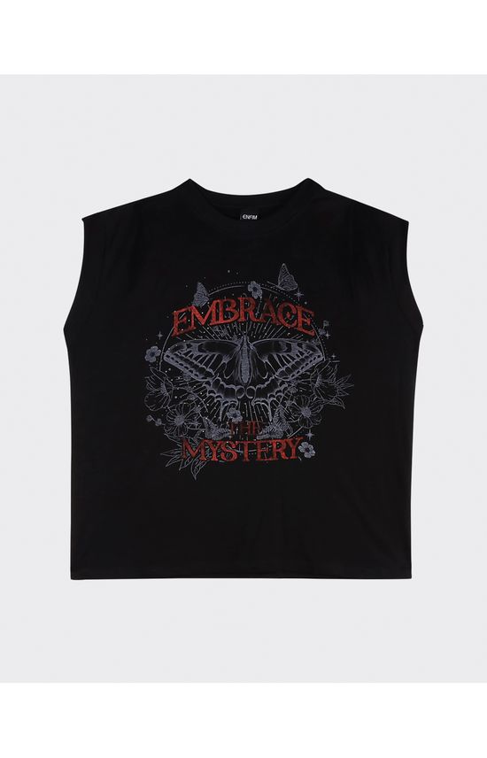 T-Shirt Feminina Muscle Tee Em Malha Flamê - ENFIM