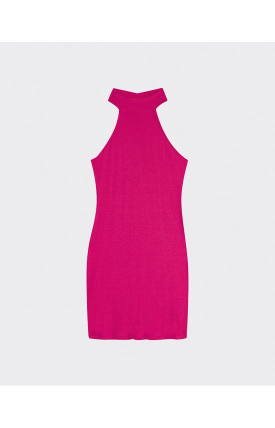 Vestido Justo Feminino Frente Única Em Malha Canelada De Viscose - ENFIM