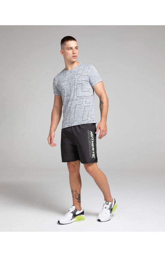Shorts Runner Masculino Estampa Lettering Em Poliéster - ENFIM