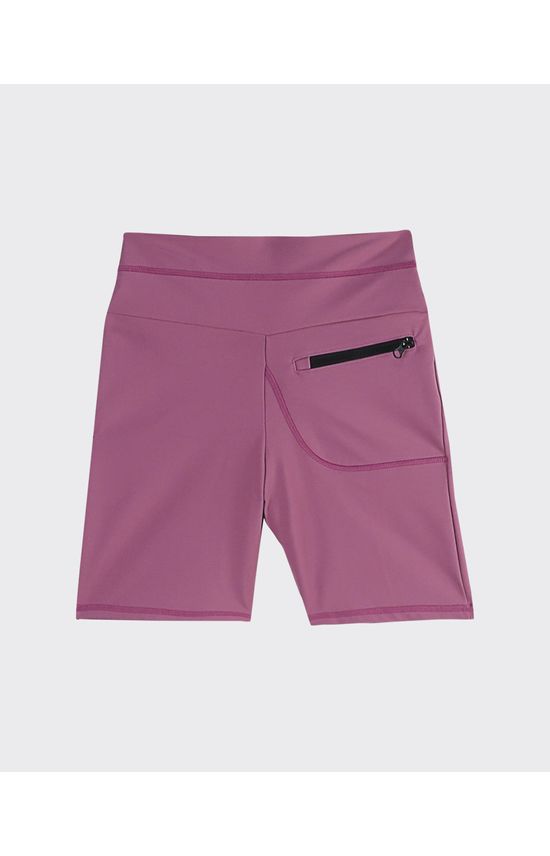 Shorts Feminino Bolso Frontal Em Malha Proteção UV50+ - ENFIM