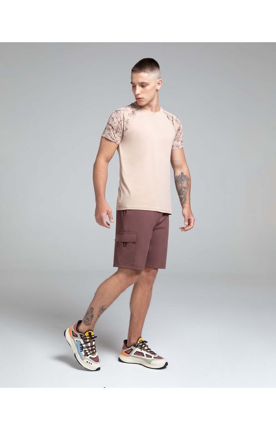 Bermuda Masculina Bolso Lateral Em Poliamida Com Dry - ENFIM