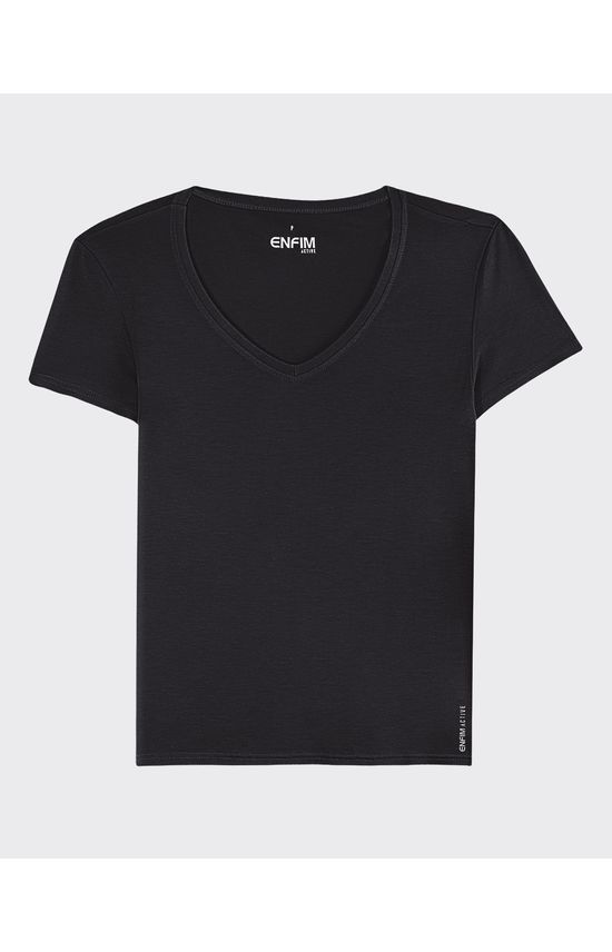 Blusa Feminina Decote V Em Viscose - ENFIM