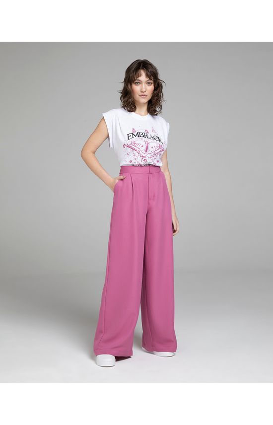 T-Shirt Feminina Muscle Tee Em Malha Flamê - ENFIM