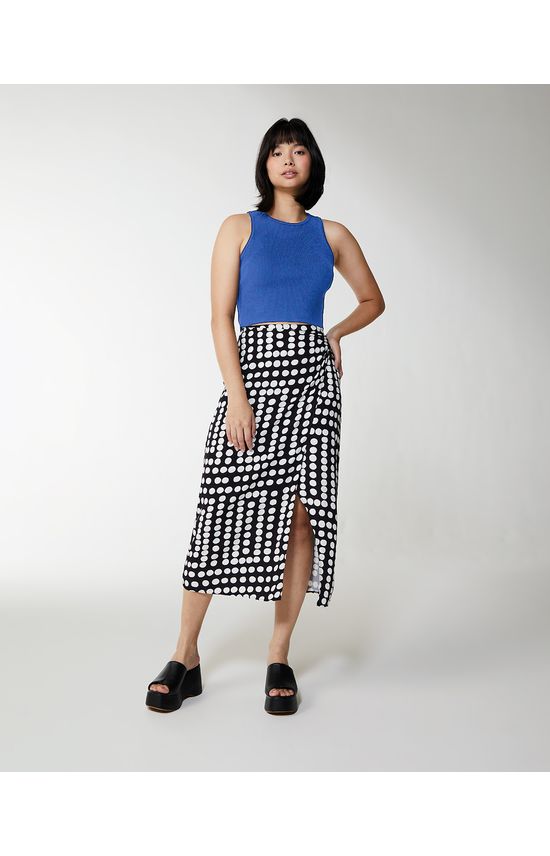 Blusa Cropped Cut Out Feminina Em Tricô Canelado - ENFIM