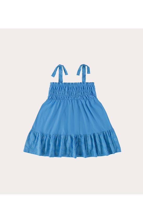 Vestido Infantil Alças finas Em Algodão Malwee Kids