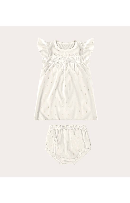 Conjunto Infantil Menina Manga Babado Em Viscose Malwee Kids