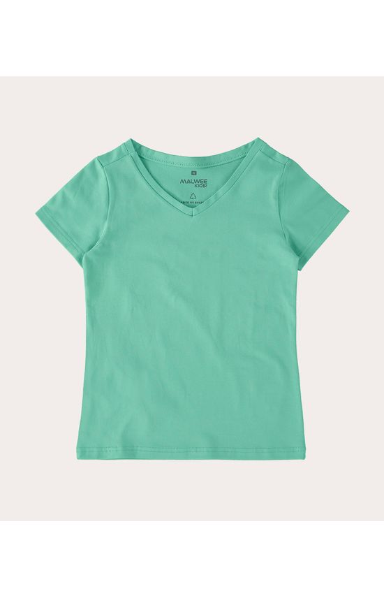 Blusa Infantil Menina Decote V Em Algodão Malwee Kids