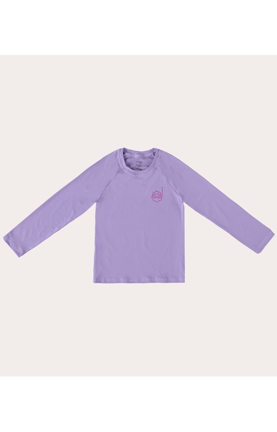 Camiseta Praia Infantil Unissex Manga Longa Malha UV50+ Malwee Kids