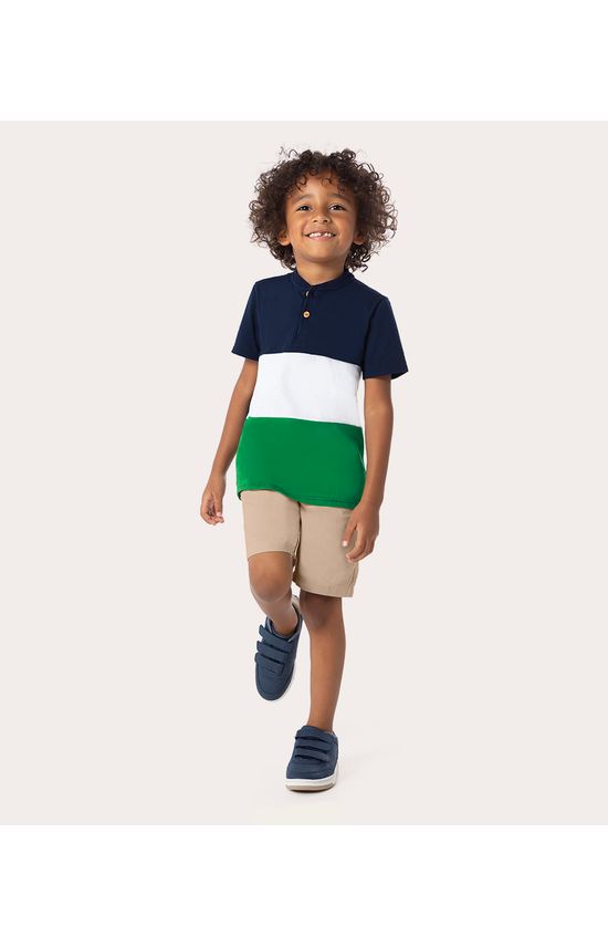 Bermuda Infantil Menino Malha Chambray Malwee Kids