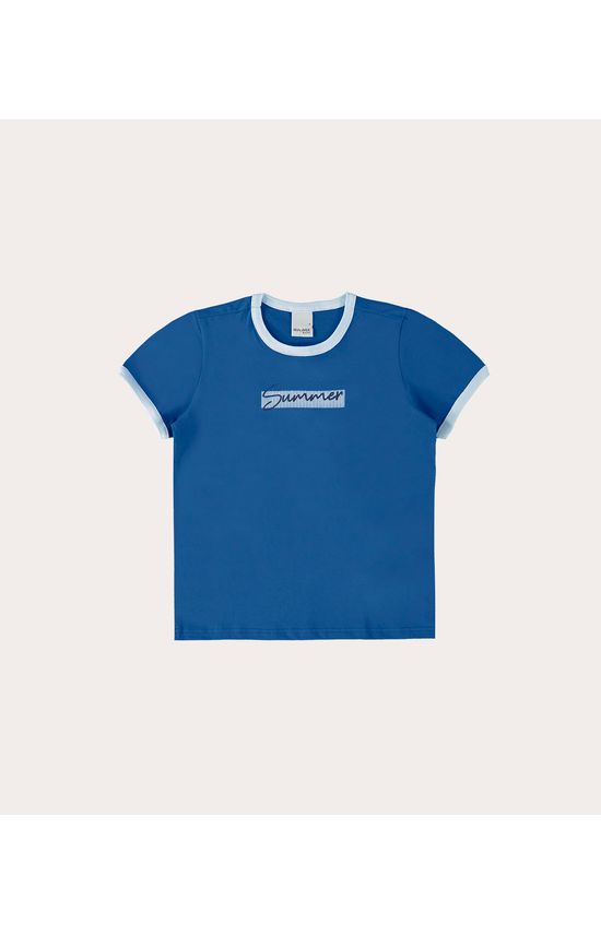 Camiseta Infantil Menino Summer Em Algodão Malwee Kids
