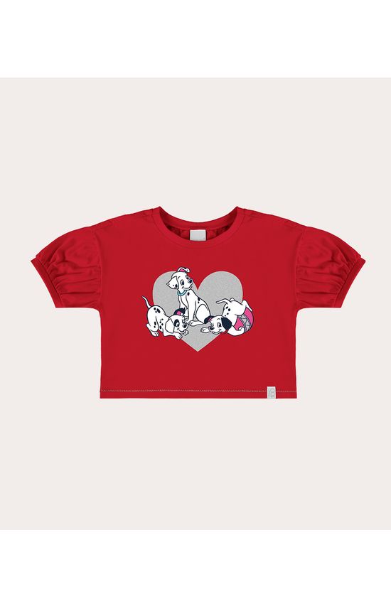 Blusa Infantil Menina Malha Algodão Manga Bufante Malwee Kids