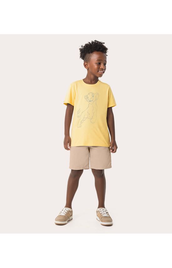 Camiseta Infantil Menino Rei Leão Disney Em Algodão Malwee Kids