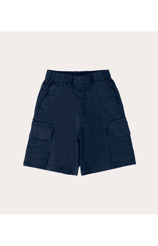 Bermuda Infantil Menino Tradicional Em Sarja Com Elastano Malwee Kids