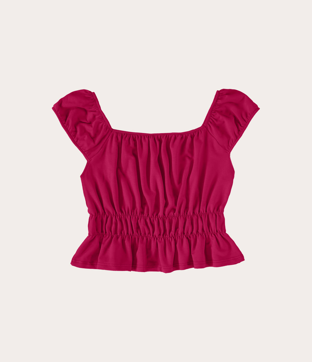 Blusa Infantil Menina Cropped em Malha Viscose Malwee Kids