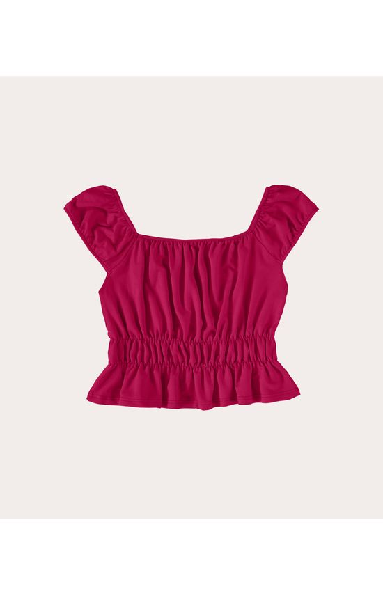 Blusa Infantil Menina Cropped em Malha Viscose Malwee Kids