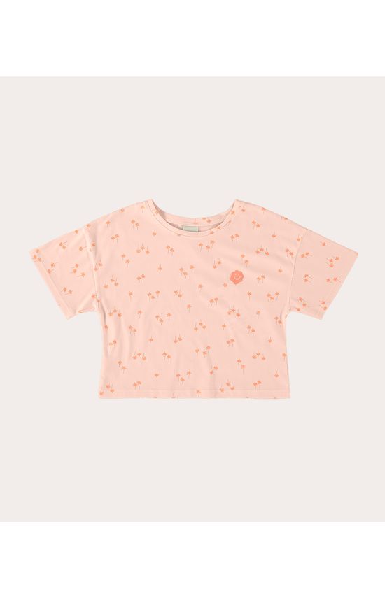 Blusa Infantil Menina Box Estampada Em Algodão Malwee Kids