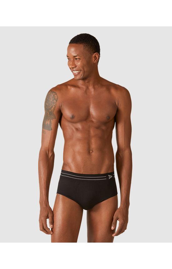 Cueca Masculina Slip Sem Costura Em Poliamida
