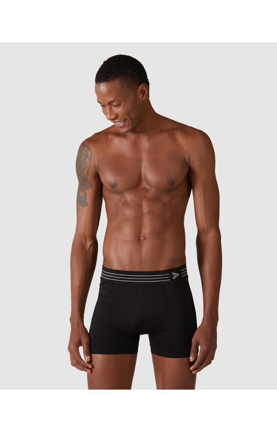 Cueca Masculina Long Boxer Sem Costura Em Poliamida