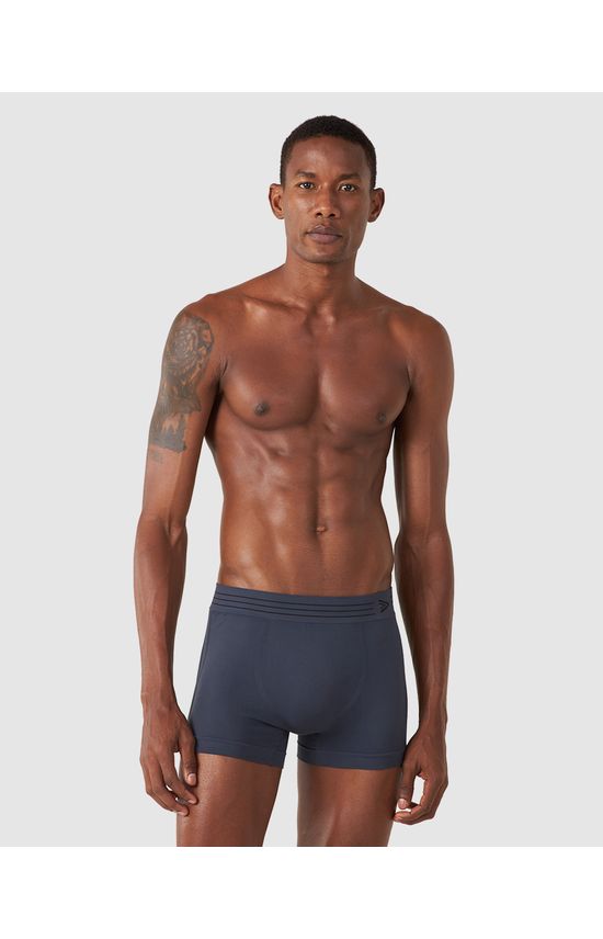 Cueca Masculina Boxer Sem Costura Em Poliamida