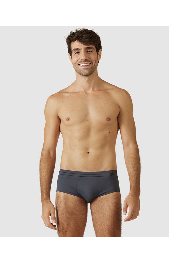Cueca Masculina Slip Sem Costura Em Poliamida