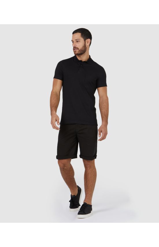 Bermuda Tradicional Masculina Em Sarja Com Elastano
