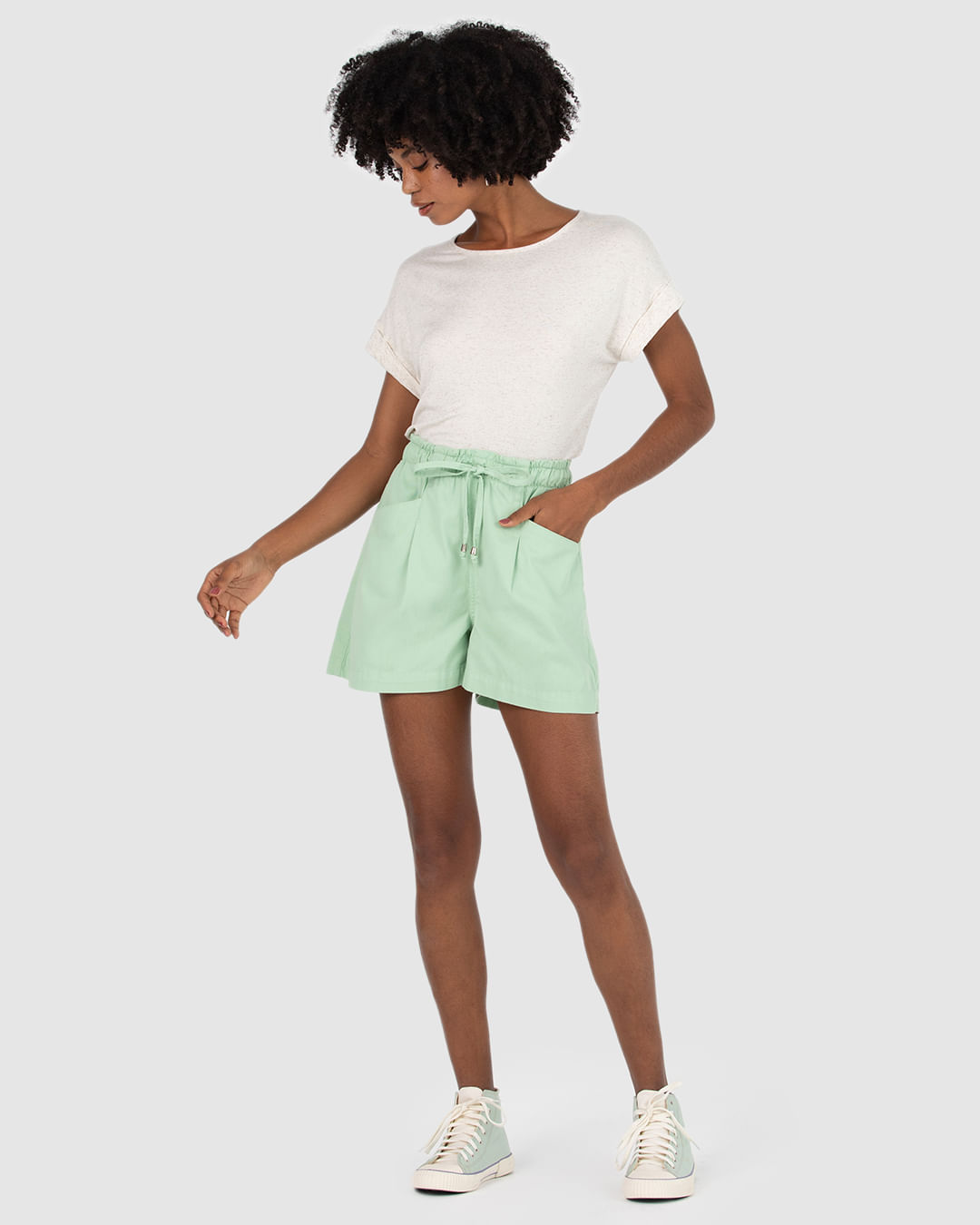 Shorts Feminino Clochard em Sarja Soft