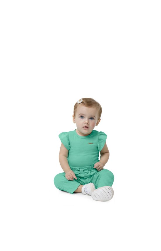 Body Manga Curta Feminino Em Cotton Light - Carinhoso