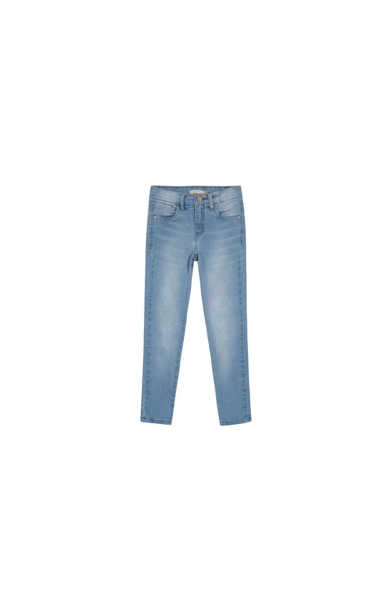 Calça Menina Skinny Cintura Média em Jenas Com Elastano - Carinhoso