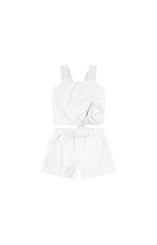 Conjunto Menina Em Laise de Algodão- Carinhoso