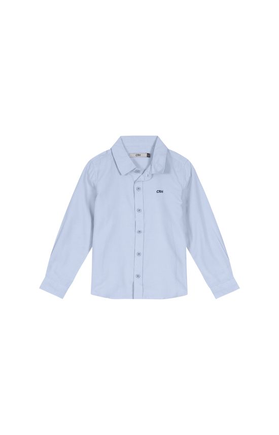 Camisa Menino Tradicional Em Poliester Com Algodão - Carinhoso