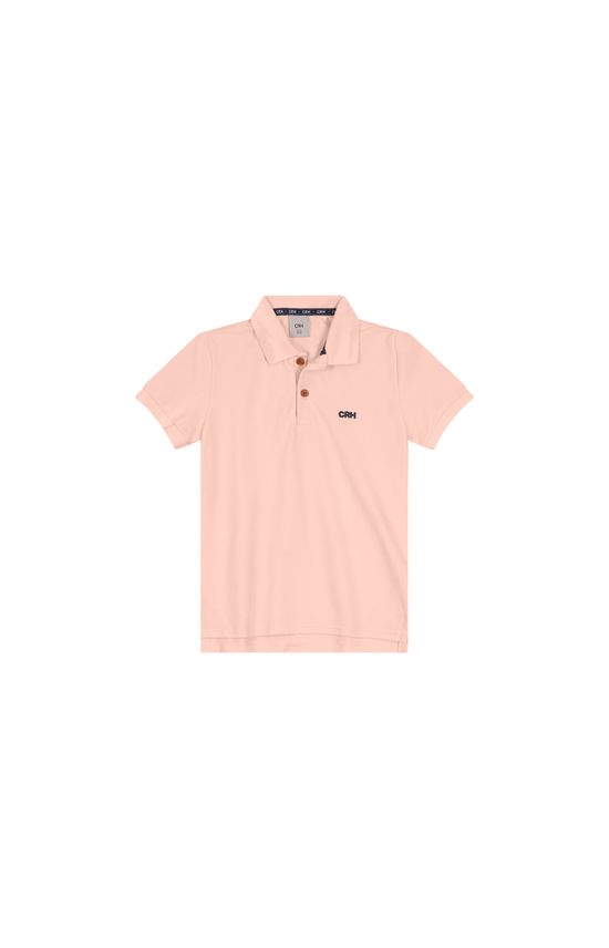 Camisa Polo Menino Peitilho Frontal Em Piquet Premium Carinhoso