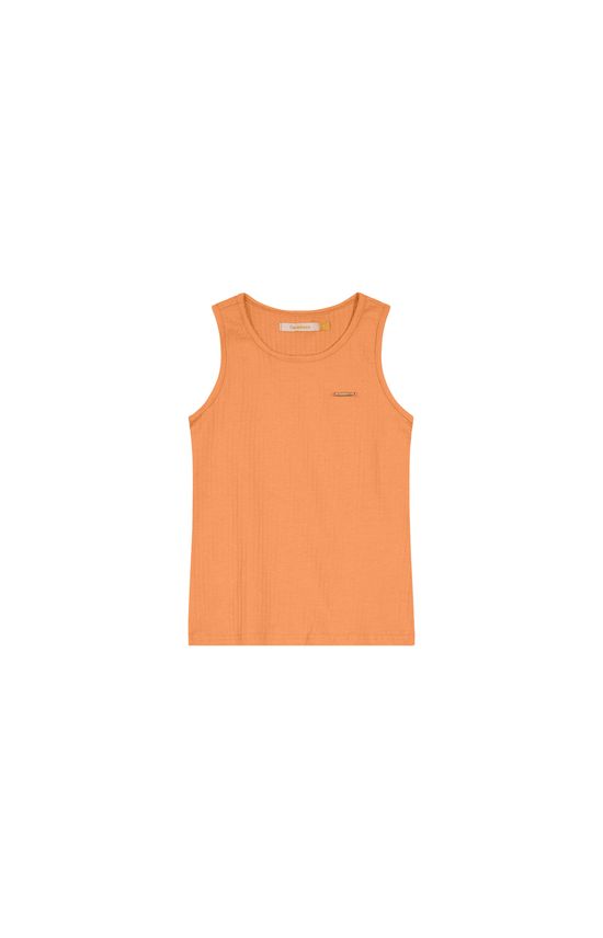 Blusa Menina Decote Redondo Em Malha Texturizada Carinhoso