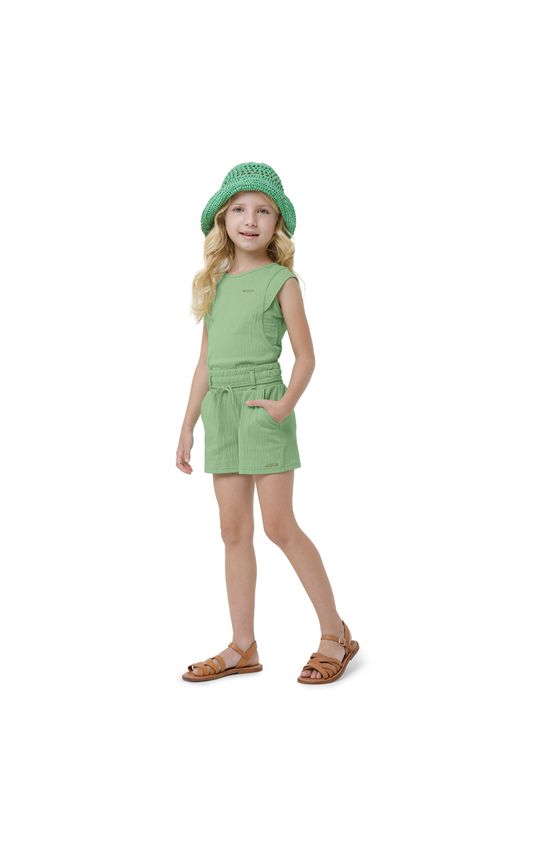 Blusa Menina Recorte Lateral Em Malha Texturizada Carinhoso