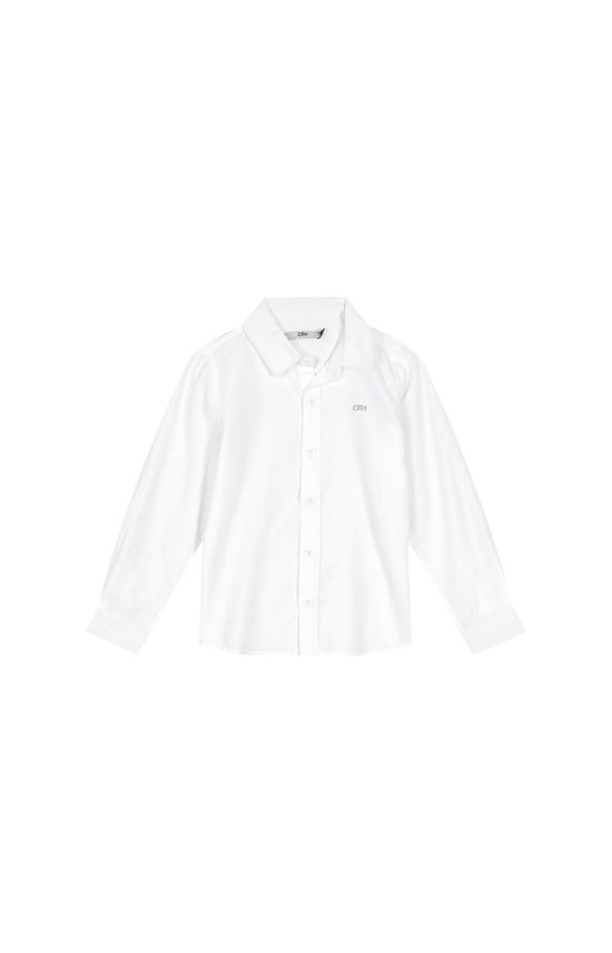 Camisa Menino Manga Longa Em Tecido Texturizado Carinhoso