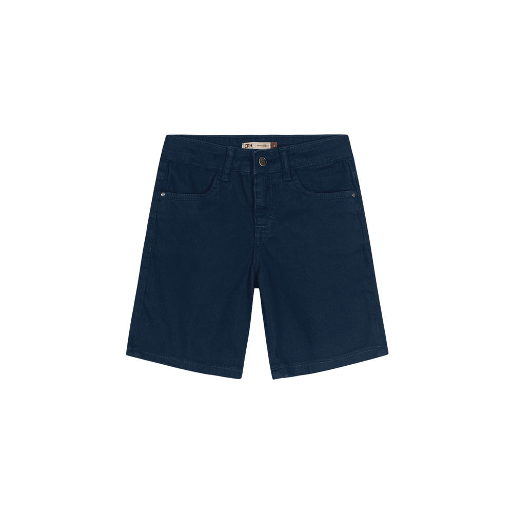 Bermuda Menino Comfort Em Sarja Com Elastano Carinhoso