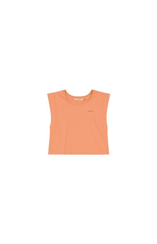 Blusa Menina Recorte Na Manga Em Algodão Carinhoso