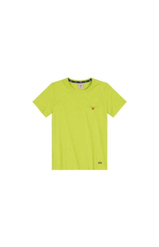Camiseta Menino Botão No Peitoral Em Algodão Carinhoso