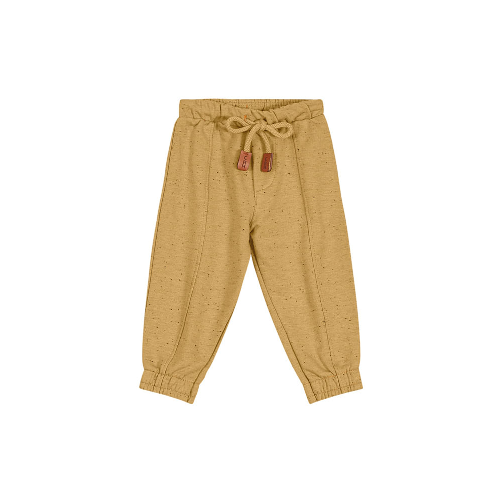 Calça Menino Cadarço com Ponteira Moletom Rajado Botonê Carinhoso