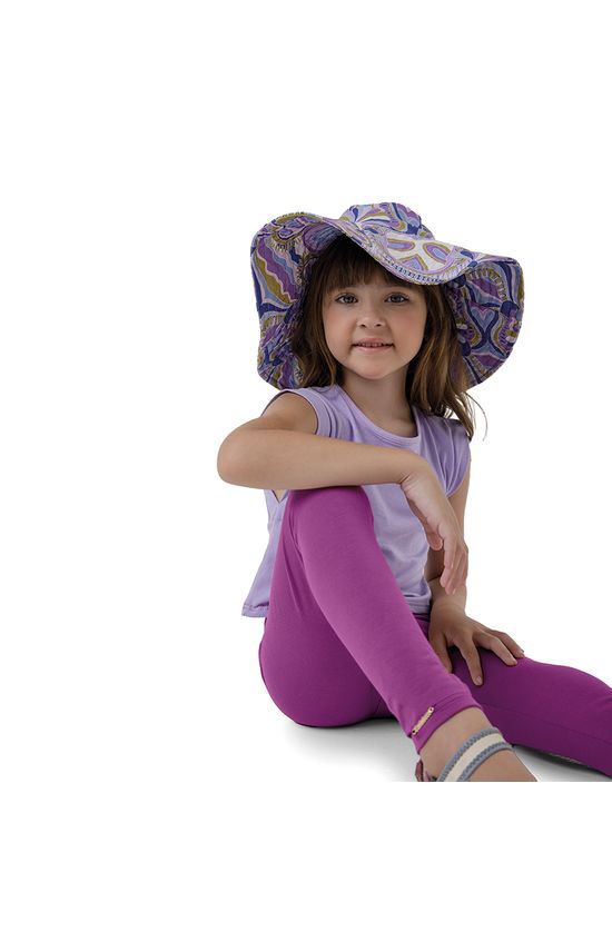 Calça Legging Menina Em Algodão Carinhoso