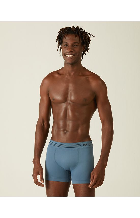 Cueca Masculina Long Boxer Sem Costura Em Poliamida