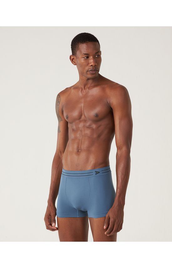 Cueca Masculina Boxer Sem Costura Em Poliamida