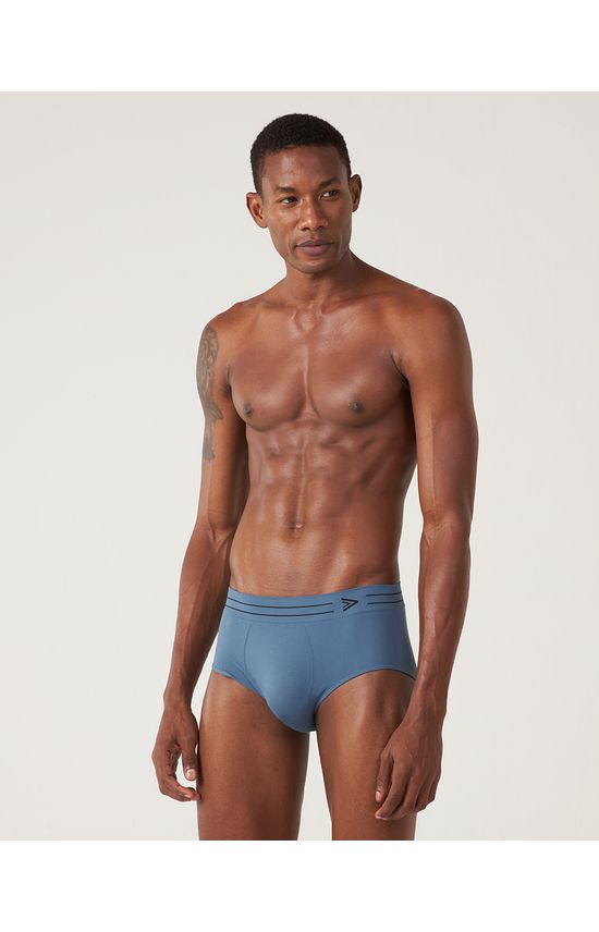 Cueca Masculina Slip Sem Costura Em Poliamida