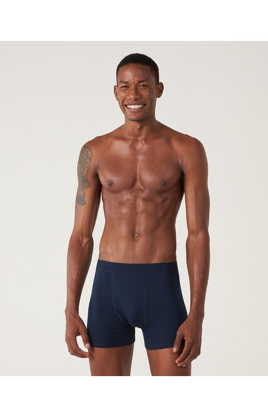 Kit Cuecas Masculinas Boxer Em Algodão E Elastano