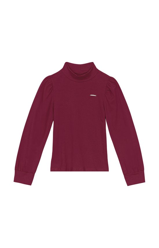 Blusa Menina Manga Longa Bufante Em Algodão Carinhoso